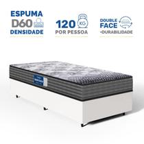 Cama Box com Colchão de Espuma D60 Double Face Guarda Costas Comfort Force Probel Solteiro 88cm Cama Box com Colchão de Espuma D60 Double Face Guarda Costas Comfort Force Probel Solteiro 88cm