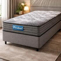Cama Box com Colchão de Espuma D60 Double Face Guarda Costas Comfort Force Probel Solteiro 88cm Cama Box com Colchão de Espuma D60 Double Face Guarda Costas Comfort Force Probel Solteiro 88cm
