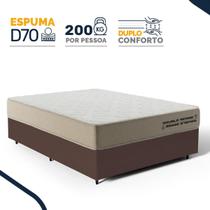 Cama Box com Colchão de Espuma D70 Double Face Ortopédico Double Sense Casal 138cm Cama Box com Colchão de Espuma D70 Double Face Ortopédico Double Sense Casal 138cm