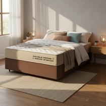 Cama Box com Colchão de Espuma D70 Double Face Ortopédico Double Sense Topazio Casal 138cm Cama Box com Colchão de Espuma D70 Double Face Ortopédico Double Sense Topazio Casal 138cm