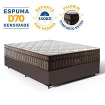 Cama Box com Colchão de Espuma D70 Pillow In Ultra Dream Anjos Casal 138 cm