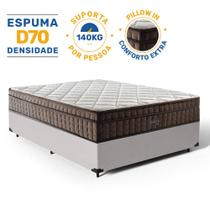 Cama Box com Colchão de Espuma D70 Pillow In Ultra Dream Anjos Casal 138 cm