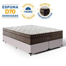 Cama Box com Colchão de Espuma D70 Pillow In Ultra Dream Anjos Queen 158 cm Cama Box com Colchão de Espuma D70 Pillow In Ultra Dream Anjos Queen 158 cm