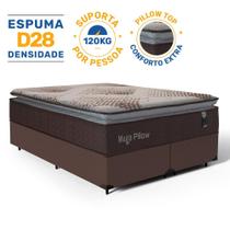 Cama Box com Colchão de Espuma Mega Pillow Queen 158 cm Cama Box com Colchão de Espuma Mega Pillow Queen 158 cm