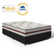 Cama Box com Colchão de Molas Ensacadas Anjos Classic Viúva 128 cm