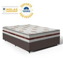 Cama Box com Colchão de Molas Ensacadas Anjos Classic Viúva 128 cm