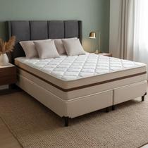Cama Box com Colchão de Molas Ensacadas Classic Pocket Super King 193 cm Cama Box com Colchão de Molas Ensacadas Classic Pocket Super King 193 cm