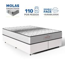 Cama Box com Colchão de Molas Ensacadas Double Face Essence Probel Queen 158 cm