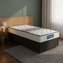 Cama Box com Colchão de Molas Ensacadas Double Face Essence Probel Solteiro 88cm