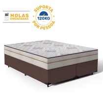 Cama Box com Colchão de Molas Ensacadas Luxury Queen 158 cm