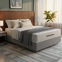 Cama Box com Colchão de Molas Ensacadas Ortobom One Face Plenno Superpocket Casal 138cm Cama Box com Colchão de Molas Ensacadas Ortobom One Face Plenno Superpocket Casal 138cm