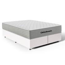 Cama Box com Colchão de Molas Ensacadas Ortobom One Face Plenno Superpocket Queen 158cm Cama Box com Colchão de Molas Ensacadas Ortobom One Face Plenno Superpocket Queen 158cm