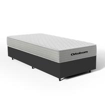 Cama Box com Colchão de Molas Ensacadas Ortobom One Face Plenno Superpocket Solteiro 88cm Cama Box com Colchão de Molas Ensacadas Ortobom One Face Plenno Superpocket Solteiro 88cm