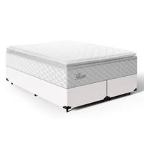 Cama Box com Colchão de Molas Ensacadas Pillow Top Flora Queen 158cm