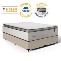 Cama Box com Colchão de Molas Ensacadas Pillow Top Supreme Lux Queen 158 cm Cama Box com Colchão de Molas Ensacadas Pillow Top Supreme Lux Queen 158 cm