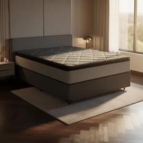 Cama Box com Colchão de Molas Ensacadas Pillow Top UmaFlex Vitta Casal 138cm Cama Box com Colchão de Molas Ensacadas Pillow Top UmaFlex Vitta Casal 138cm