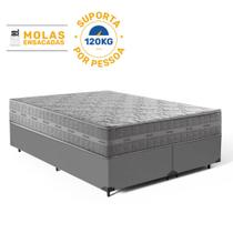 Cama Box com Colchão de Molas Ensacadas Ultra Spring Anjos Queen 158 cm