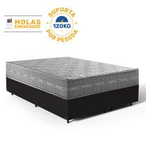 Cama Box com Colchão de Molas Ensacadas Ultra Spring DAngelis Queen 158 cm