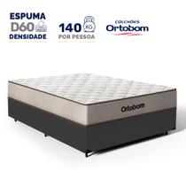 Cama Box com Colchão Espuma D60 Ortobom Force Dream Casal 138 cm