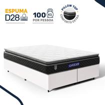 Cama Box com Colchão Gazin de Espuma D28 Pillow Top Ortoblack Queen 158cm Cama Box com Colchão Gazin de Espuma D28 Pillow Top Ortoblack Queen 158cm