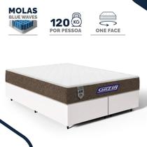 Cama Box com Colchão Gazin de Molas Ensacadas One Face Air Light Queen 158cm