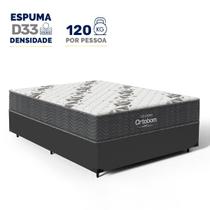 Cama Box Com Colchão Ortobom de Espuma D33 Airtech 100 Casal Cama Box Com Colchão Ortobom de Espuma D33 Airtech 100 Casal