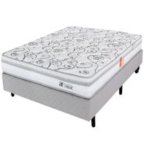 Cama Box com Colchão Queen Ortopédico Firme Espuma D28 158x198cm BF Colchões