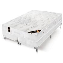 Cama Box Com Colchão Queen Size Gold Star Pocket Kingdom Skin Double Face Branco Castor