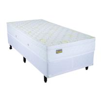 Cama Box com Colchão Solteiro Americano Mola Mega Colchões Nanno Euro - 096x203