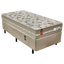 Cama Box com Colchão Solteiro Americano Molas Ensacadas Barcelona Firme Fortezza 96x203