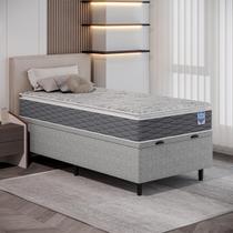 Cama Box com Colchão Solteiro Cinza Umaflex Baú Organizador 88x188 Baú para Quarto Cama Box com Colchão Solteiro Cinza Umaflex Baú Organizador 88x188 Baú para Quarto