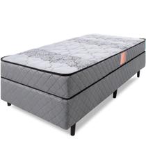 Cama Box com Colchão Solteiro Ortopédico Firme Espuma D33 Antialérgico 78x188x51cm - BF Colchões