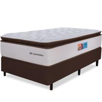 Cama Box com Colchão Solteiro Premium Mola Ensacadas HiperSoft Sensation Macio 88x188cm BF Colchões Cama Box com Colchão Solteiro Premium Mola Ensacadas HiperSoft Sensation Macio 88x188cm BF Colchões