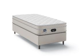 Cama Box com Colchão Solteiro Simmons Titanium 88x188