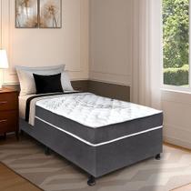 Cama Box Conjugada Com Colchão Solteiro Para Quarto Bz Home