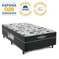 Cama Box Conjugada de Espuma Ortobom Union Ortopedic Casal 138 cm Cama Box Conjugada de Espuma Ortobom Union Ortopedic Casal 138 cm