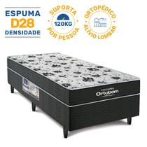Cama Box Conjugada de Espuma Ortobom Union Ortopedic Solteiro 88 cm Cama Box Conjugada de Espuma Ortobom Union Ortopedic Solteiro 88 cm