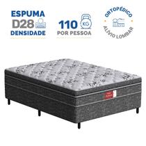 Cama Box Conjugada Probel Espuma D28 Ortopédico Unique Active Casal 138 cm Cama Box Conjugada Probel Espuma D28 Ortopédico Unique Active Casal 138 cm