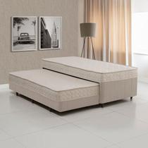 Cama Box Conjugada Solteiro com Auxiliar Colchões Sensor Yescasa
