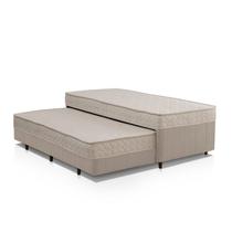 Cama Box Conjugada Solteiro com Auxiliar Colchões Sensor Yescasa