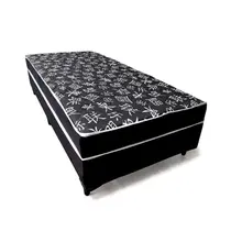 Cama Box Conjugada Solteiro preto 88x188cm