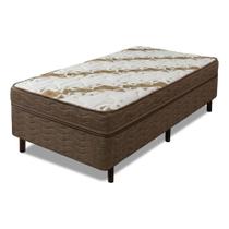 Cama Box Conjugada Solteiro Sleep Prime Euro Pillow D28 Marrom Probel Cama Box Conjugada Solteiro Sleep Prime Euro Pillow D28 Marrom Probel