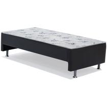 Cama Box Conjugada Solteiro Vazado Cori Ortobom Preto