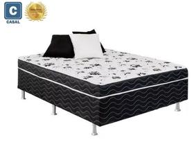 Cama Box Conjugado casal 138x188 Mola Ensacada c/ Borda Perimetral Cama Box Conjugado casal 138x188 Mola Ensacada c/ Borda Perimetral