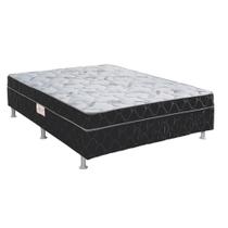 Cama Box Conjugado Casal: Colchão Molas Bonnel Springs Black (138x188x41) Pelmex Cama Box Conjugado Casal: Colchão Molas Bonnel Springs Black (138x188x41) Pelmex