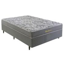 Cama Box Conjugado Casal: Colchão Molas Bonnel UniBlack (138x188x45) Herval