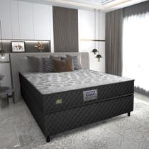 Cama Box Conjugado Casal com Colchão (138x57x188) Sonopro Gazin CR35338 Preto