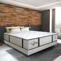 Cama Box Conjugado Casal com Colchão (138x69x188) Veneza II Gazin CR35309 Branco