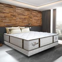 Cama Box Conjugado Casal Com Colchão 138x69x188 Veneza Ii Gazin Cr35309 Branco