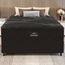 Cama Box Conjugado Casal com Colchão (138x70x188) Soft Firme II Gazin CR35320 Preto/Marrom